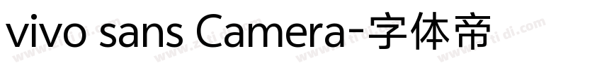 vivo sans Camera字体转换